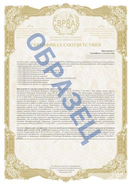 Образец Приложение к СТО 01.064.00220722.2-2020 Калач-на-дону Сертификат СТО 01.064.00220722.2-2020 