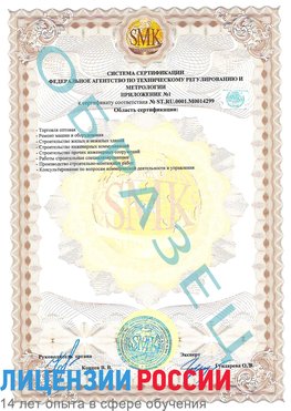 Образец сертификата соответствия (приложение) Калач-на-дону Сертификат ISO 14001